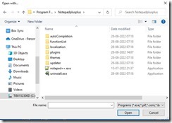 notepad  -install-directory